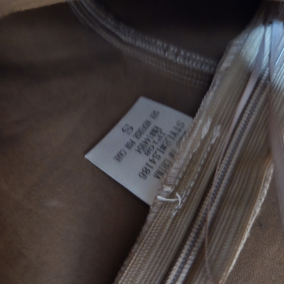 Luxxel Women's Tan Suede Skirt With Corset Tie Up Detail Size Small - Picture 3 of 4